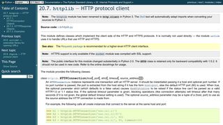 20.7. httplib — HTTP protocol client — Python 2.7.15 documentation
