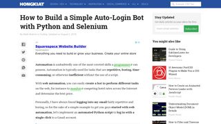 How to Build a Simple Auto-Login Bot with Python and Selenium ...