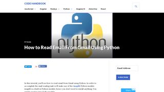 How to Read Email From Gmail Using Python - Code Handbook