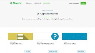 Q-Apps Resources - Q-Centrix