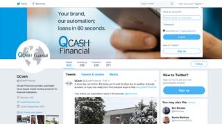 QCash (@QCashFinancial) | Twitter