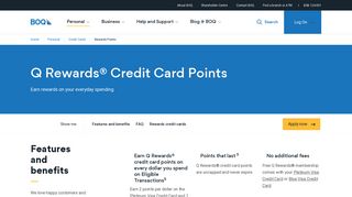 Earn Credit Card Points with Q Rewards - BOQ