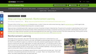 Deep Learning in a Nutshell: Reinforcement Learning