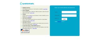WebMail - Login Page