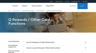 Q Rewards / Other Card Functions FAQs | BOQ