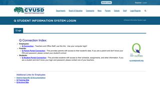 Q Student Information System Login - Conejo Valley Unified School ...