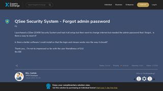 QSee Security System - Forgot admin password - Experts Exchange