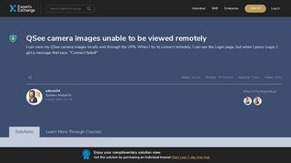 QSee camera images unable to be viewed remotely - Experts Exchange