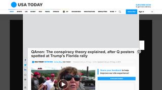 QAnon at Trump Florida rally: What the Q signs mean - USA Today