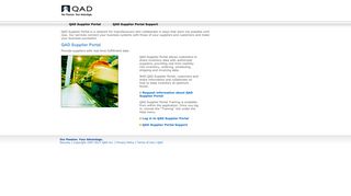 QAD Supplier Portal