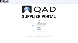 QAD Supplier Portal (13.6.5) Login