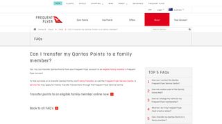 Can I transfer my Qantas Points to a family member? - Frequent Flyer ...
