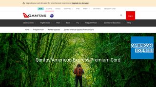 Qantas American Express Premium Card | Qantas Frequent Flyer