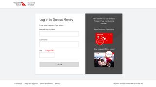 Log in - Qantas Money