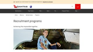 Recruitment Programs | Qantas Careers