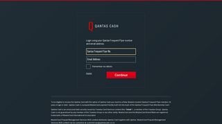 Login to Your Account | Qantas Cash NZ