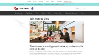 Frequent Flyer - The Qantas Club - Join Qantas Club