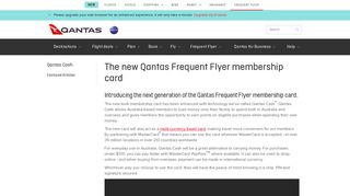 Frequent Flyer - Qantas Cash - The Travel Card for Frequent Flyers