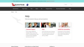 Online Help | Qantas