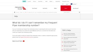 Frequent Flyer FAQs | Qantas Points