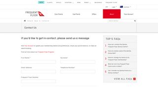 Contact Us | Qantas Points