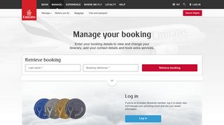 Manage your booking | Emirates Australia