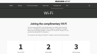 Melbourne Airport - Wireless Internet Access At Melbourne Airport ...