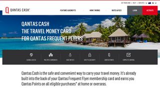 Qantas Cash: Travel Money Card | Prepaid MasterCard