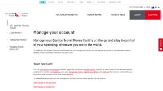 Global Travel Card | Managing Your Account | Qantas Travel Money