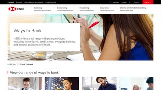 Ways to Bank | Phone, Online, Mobile Banking Services - HSBC AU