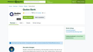 Qudos Bank Reviews - ProductReview.com.au