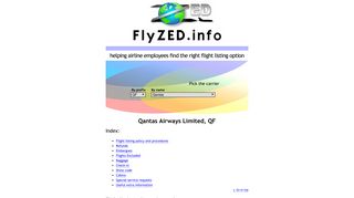 Qantas Airways Limited | Find flight listing option at FlyZED | ID Travel ...