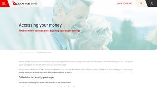 Accessing your money | Qantas Super