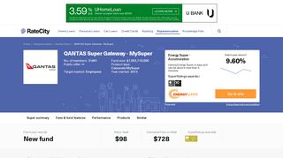 Qantas Super QANTAS Super Gateway - MySuper | Review ... - RateCity