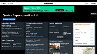 Qantas Superannuation Ltd: Company Profile - Bloomberg