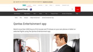 Qantas Entertainment App | Qantas AU