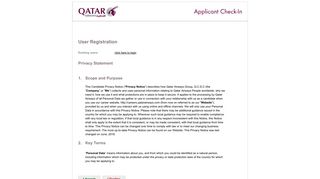 User Registration - Qatar Airways Careers