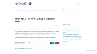 When do I get my Privilege Club membership card? – Qatar Airways ...