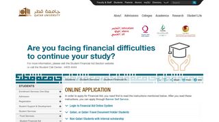 Online Application | Qatar University