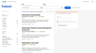 Jobs, vacancies: Qatar University | Indeed.com