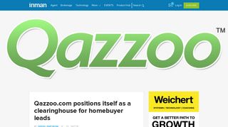 Qazzoo.com positions itself as a clearinghouse for homebuyer leads