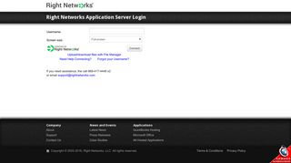 Right Networks Application Server Login
