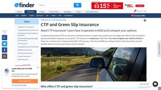CTP and Greenslip Insurance Comparison 2019 | finder.com.au