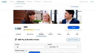 Working at QBE: Employee Reviews about Pay & Benefits | Indeed.com