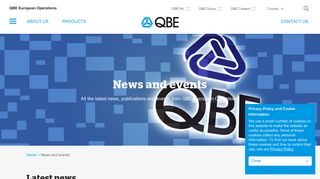News & Events - QBE European Operations