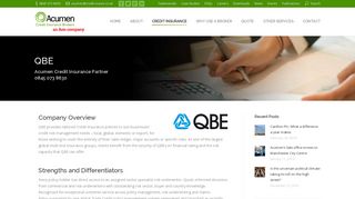 Acumen | QBE - International Trade Credit Insurance Underwriters