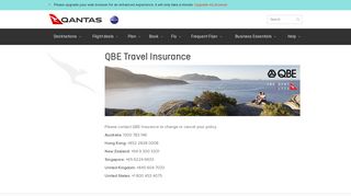 QBE Travel Insurance Contacts | Qantas