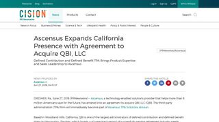 Ascensus Expands California Presence with Agreement to Acquire ...