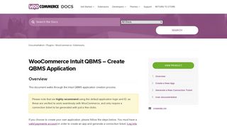 WooCommerce Intuit QBMS - Create QBMS Application ...