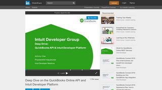 Deep Dive on the QuickBooks Online API and Intuit Developer Platform